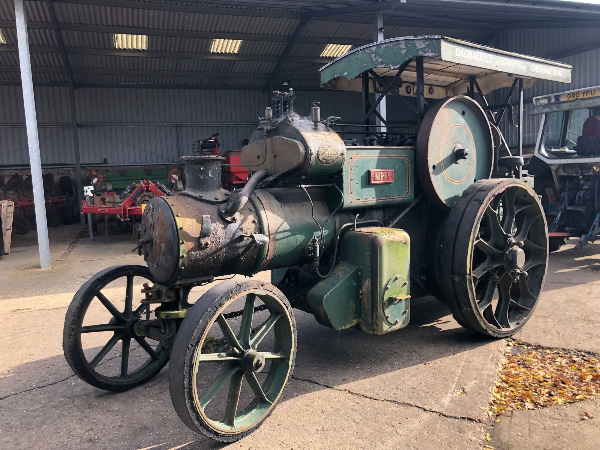 96 Year Old Steam Tractor Uncovered In Suffolk Garden.